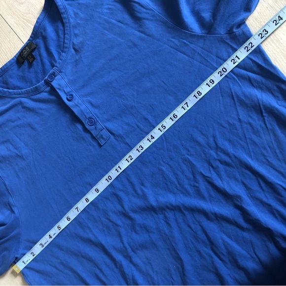 COS Henley Neck Long Sleeve Shirt in Blue Men’s Size XL - Picture 5 of 10